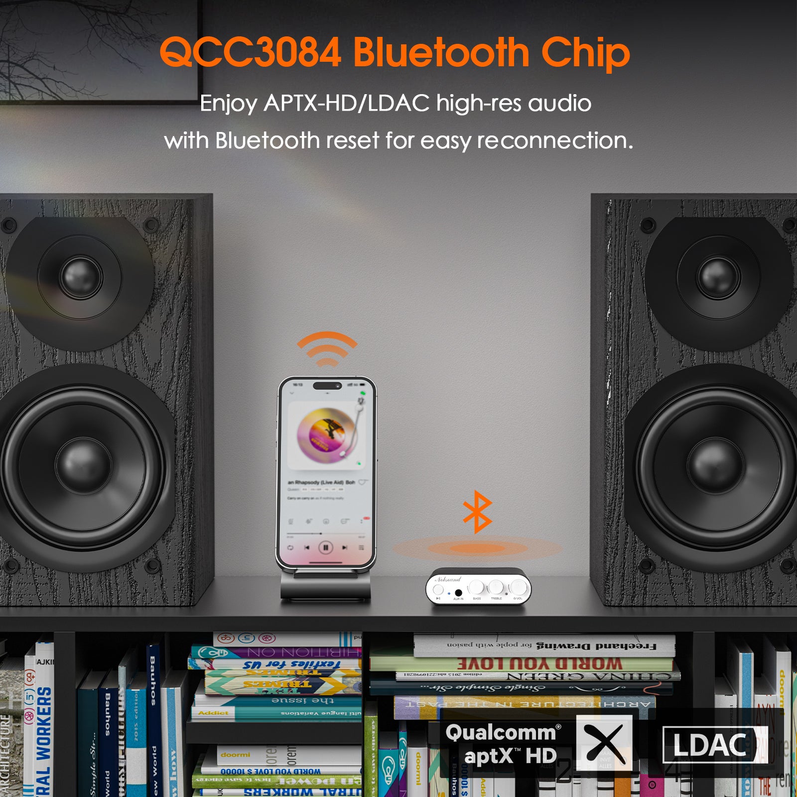 Nobsound M10 Mini TPA3255 Digital Amplifier with Bluetooth/USB Input