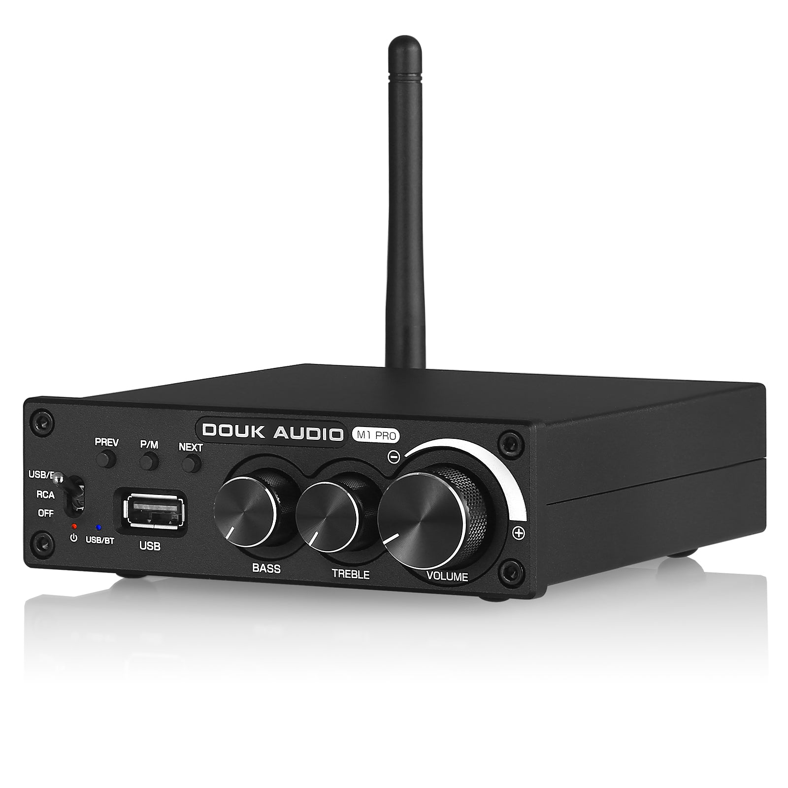 Douk Audio M1 PRO HiFi Bluetooth 5.0 Digitalverstärker Desktop-Stereo-Verstärker USB-Player 160 W×2