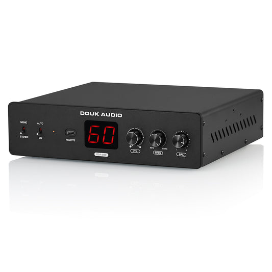Douk Audio BSA-600 230W Bridge Stereo/Mono Bass Shaker Amplifier Subwoofer Power Amp for Transducer