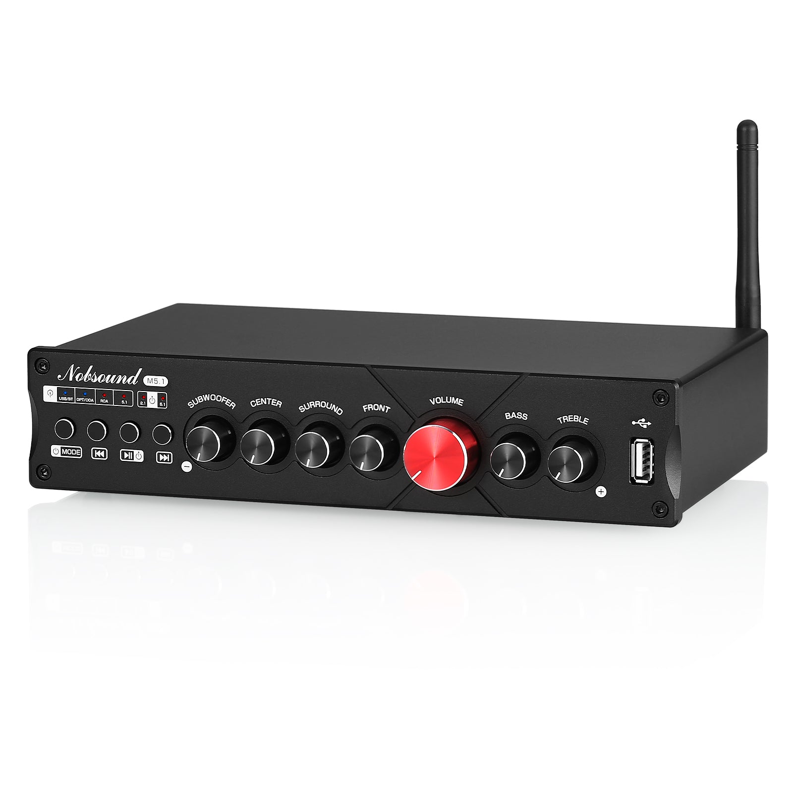 USB 5.1 Surround Sound Adapter With Optical Audio Input/Output - Multi-Channel Audio Converter