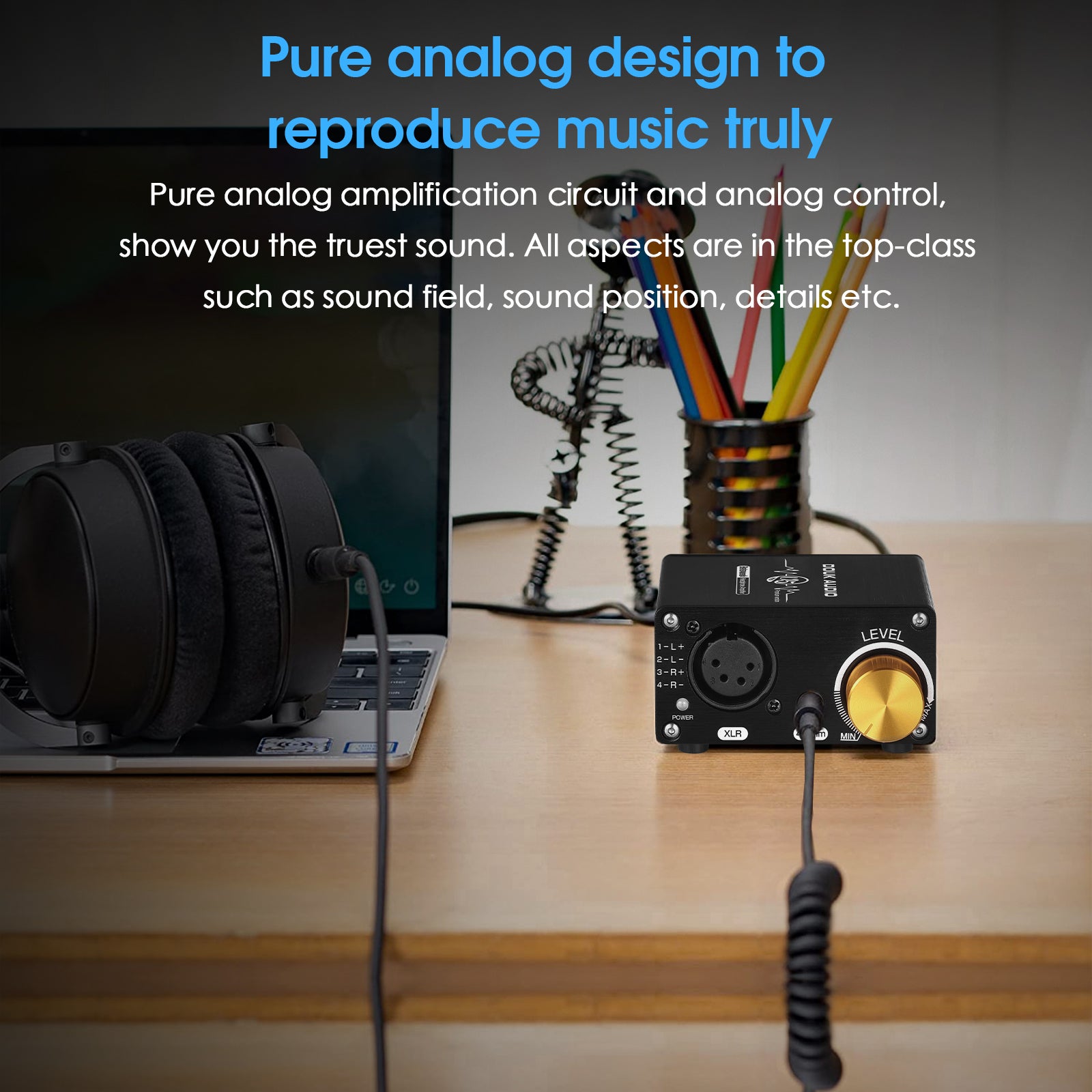 Douk Audio U5PRO HiFi Fully Balanced Headphone Amplifier Mini Stereo Amp for XLR/4.4mm Headsets