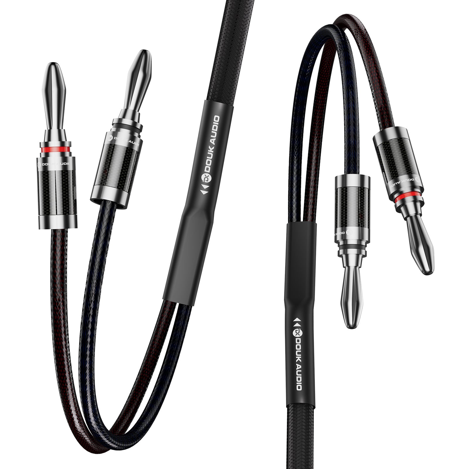 Douk Audio Speaker Cable with Banana Plugs & Oxygen-Free Copper