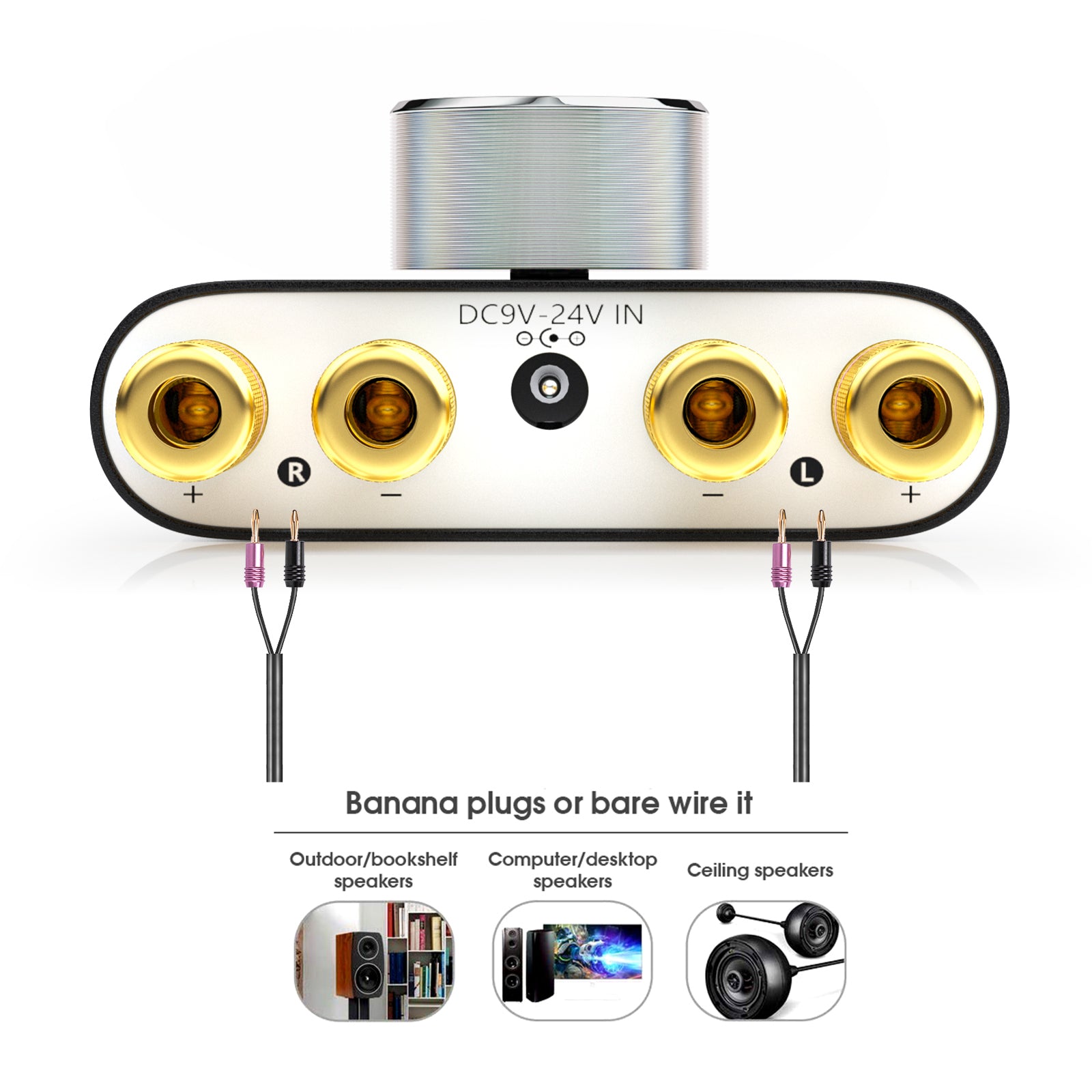 Nobsound NS-01G PRO Mini Bluetooth 5.0 Digital Amplifier USB Sound Card Stereo Audio Amp 50W+50W