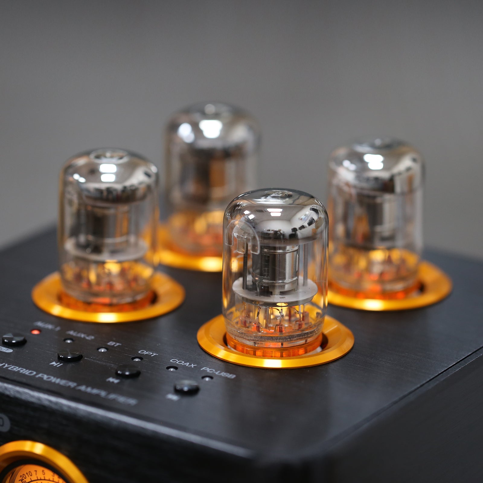 Nobsound B100 Bluetooth Tube Amplifier USB Player COAX/OPT Power Amp w/VU Meter