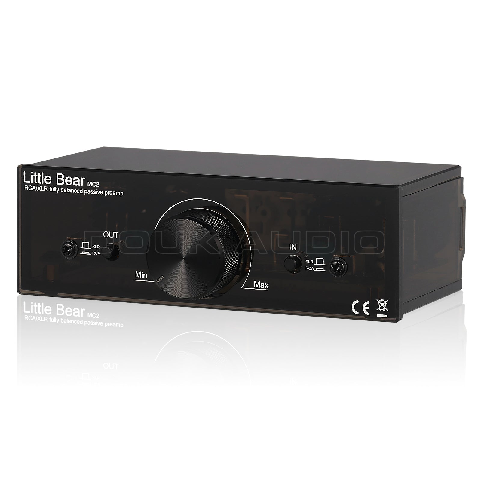 Little Bear MC2 迷你 2 路全平衡 XLR/RCA 音频转换器切换器手动选择器盒前置放大器