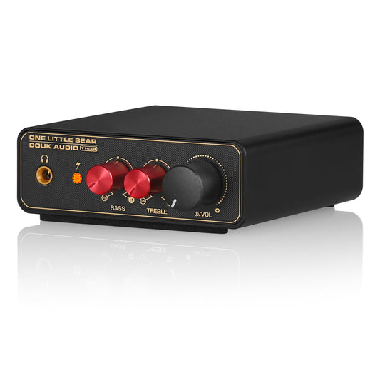 Douk Audio T14-EQ Mini MM/MC Phono Stage RIAA Vorverstärker für LP-Vinyl-Plattenspieler mit Kopfhörerausgang