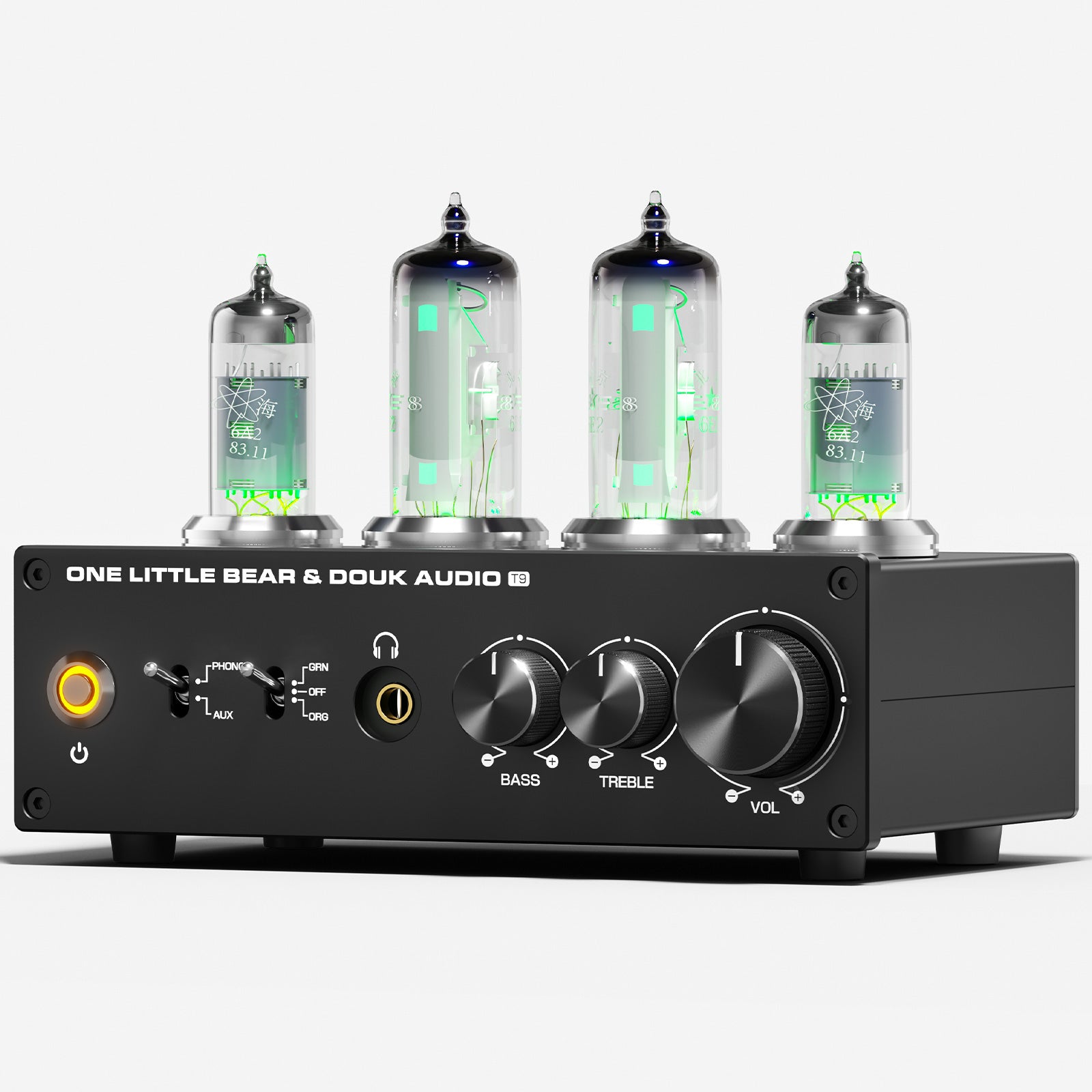 Douk Audio T9 HiFi Magic 6E2 真空管立体声前置放大器 MM/MC 唱机放大器