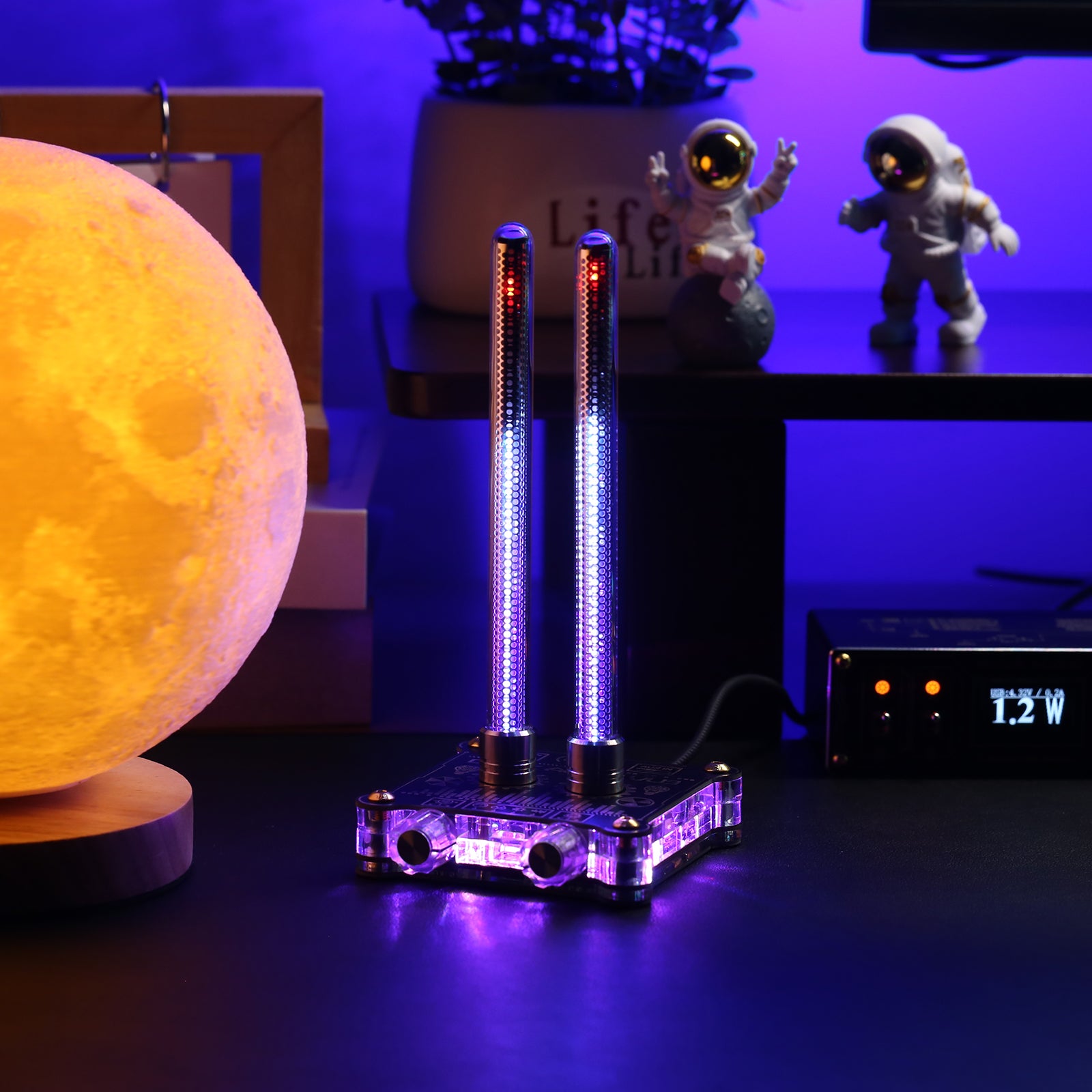 VU9 Pixie Tube Sound Level Meter Ref to Retro Nixie Tube Audio Spectrum w/MIC Pickup