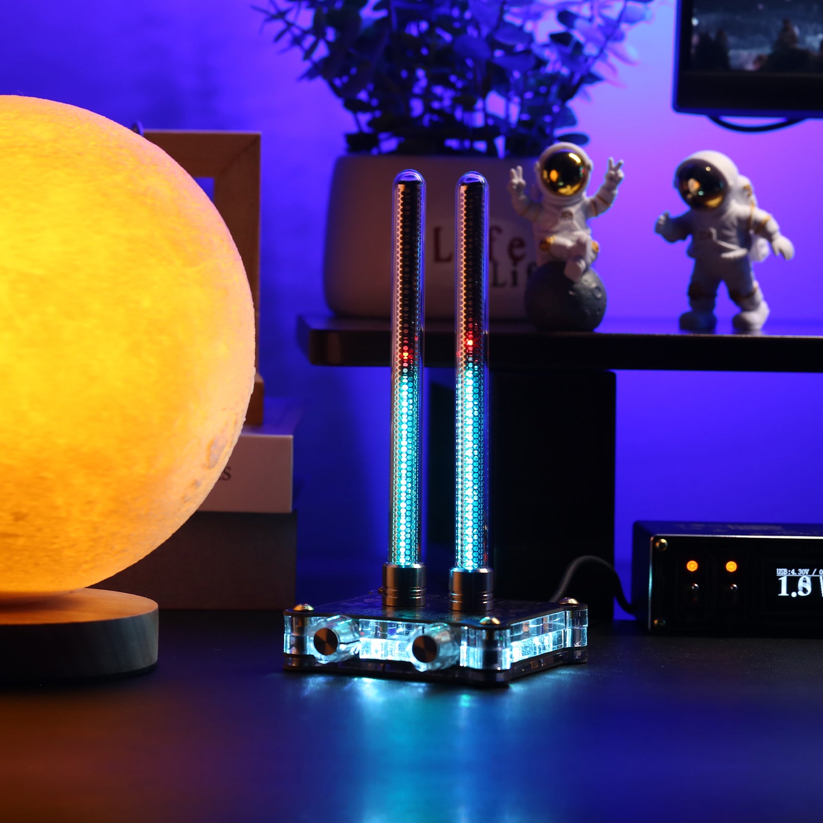 VU9 Pixie Tube Sound Level Meter Ref to Retro Nixie Tube Audio Spectrum w/MIC Pickup