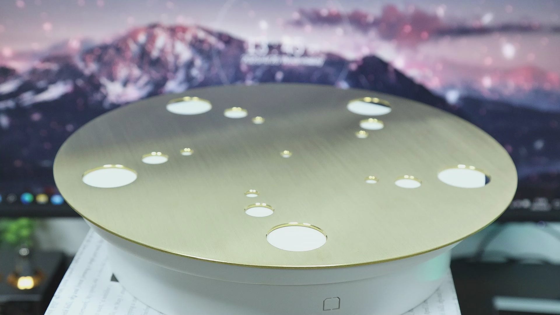 HiFi-Plattenspieler-Plattenmatte aus reinem Messing für Vinyl-LP-Plattenspieler, 2-mm-Pad-Slipmat