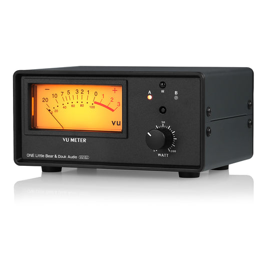Douk Audio VU102 双区域放大器/扬声器选择器,带音量表音频切换器和红外遥控器
