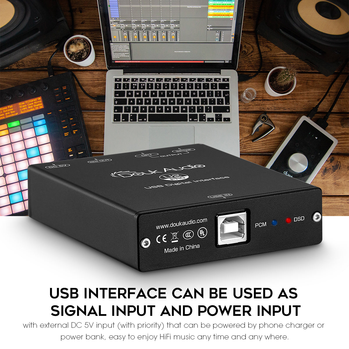 Douk Audio U2 PRO XMOS XU208 USB to COAX/OPT/HDMI Converter Digital Interface DSD256