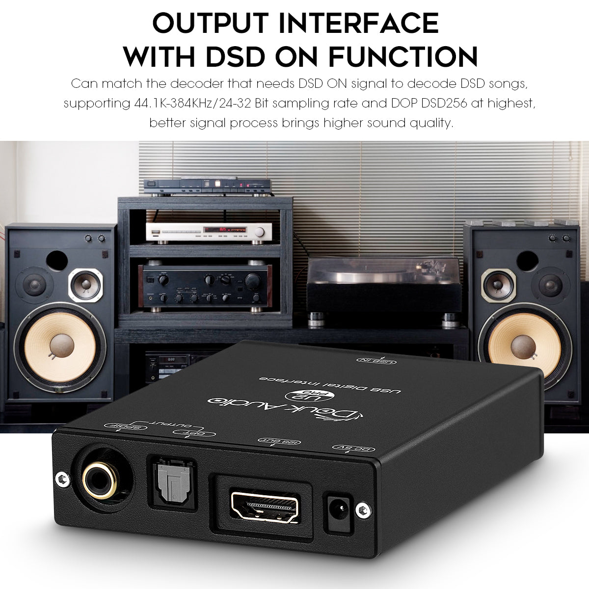 Douk Audio U2 PRO XMOS XU208 USB to COAX/OPT/HDMI Converter Digital Interface DSD256