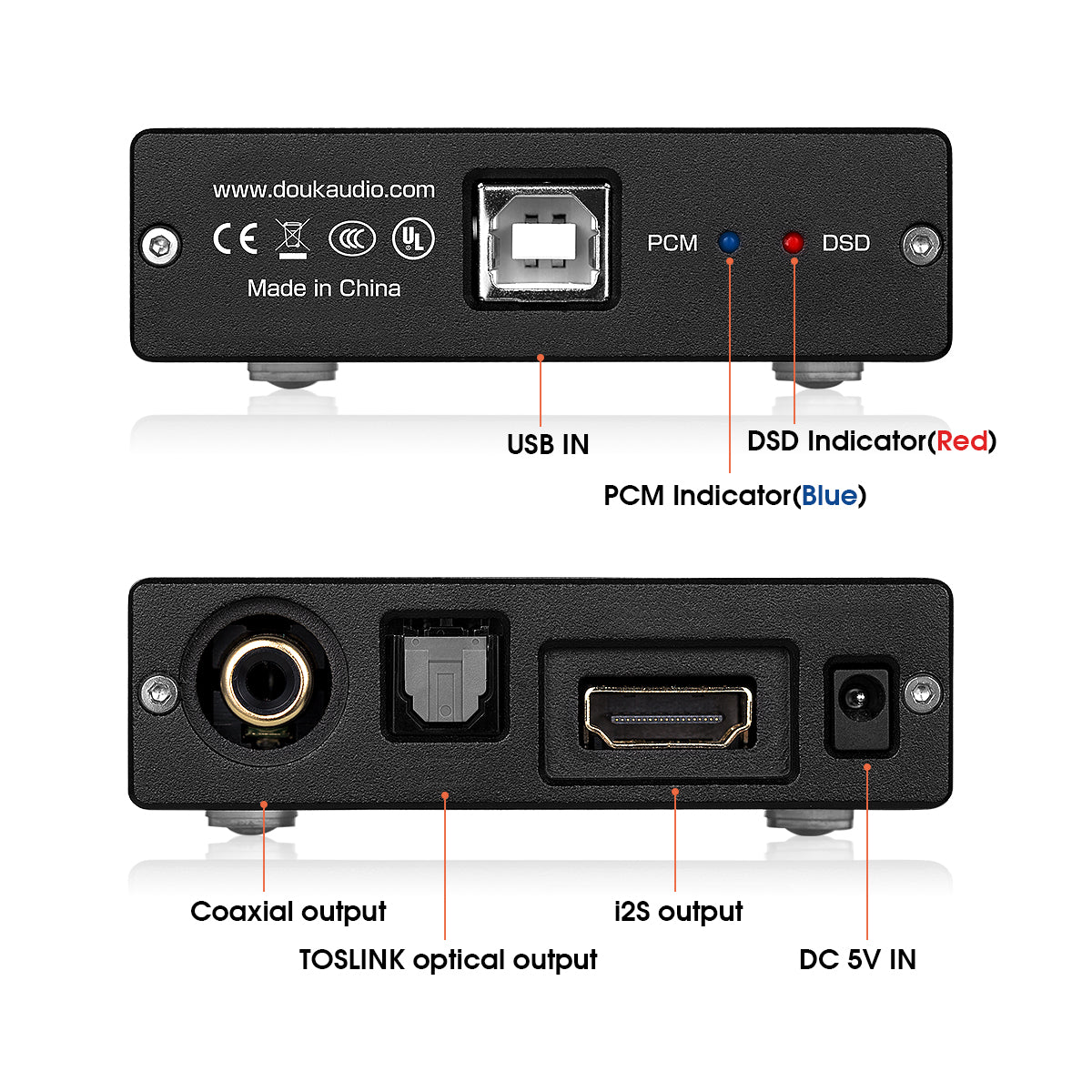 Douk Audio U2 PRO XMOS XU208 USB to COAX/OPT/HDMI Converter Digital Interface DSD256