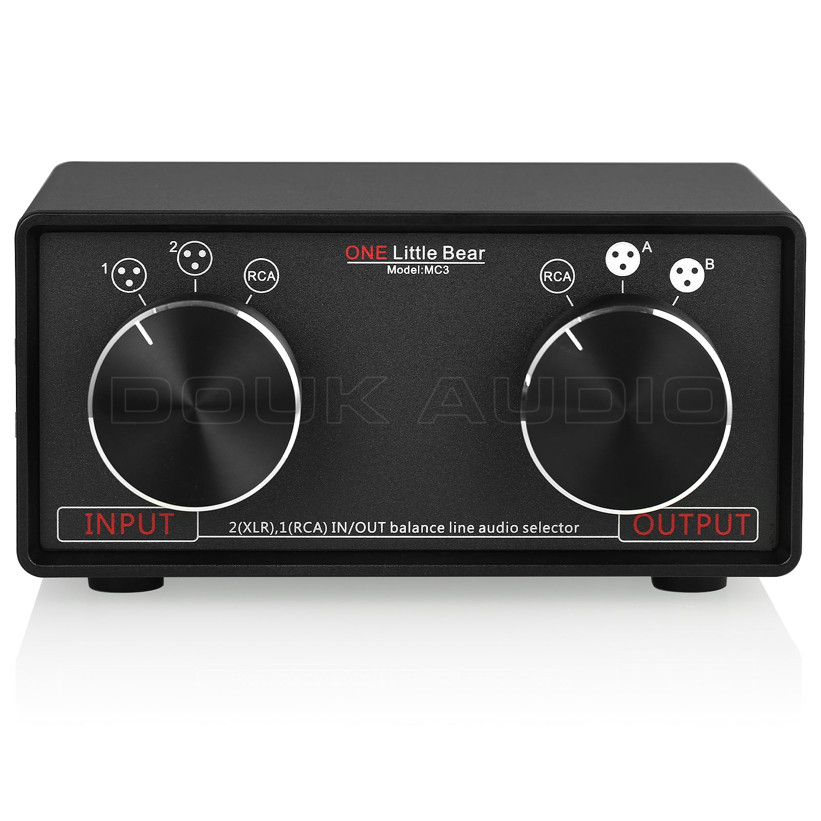 Little Bear MC3 3-IN-3-OUT XLR Balanced / RCA Stereo Converter Audio Selector Box Passive Preamp