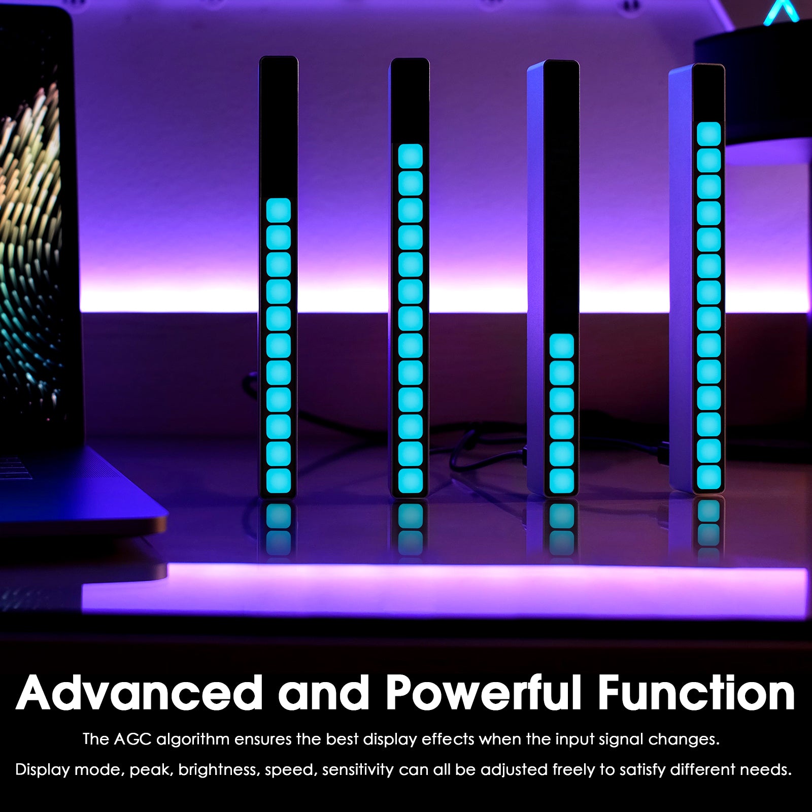 Douk Audio 16-Bit MIC Sound Level Meter Music Spectrum Visualizer Analyzer Car Audio Display