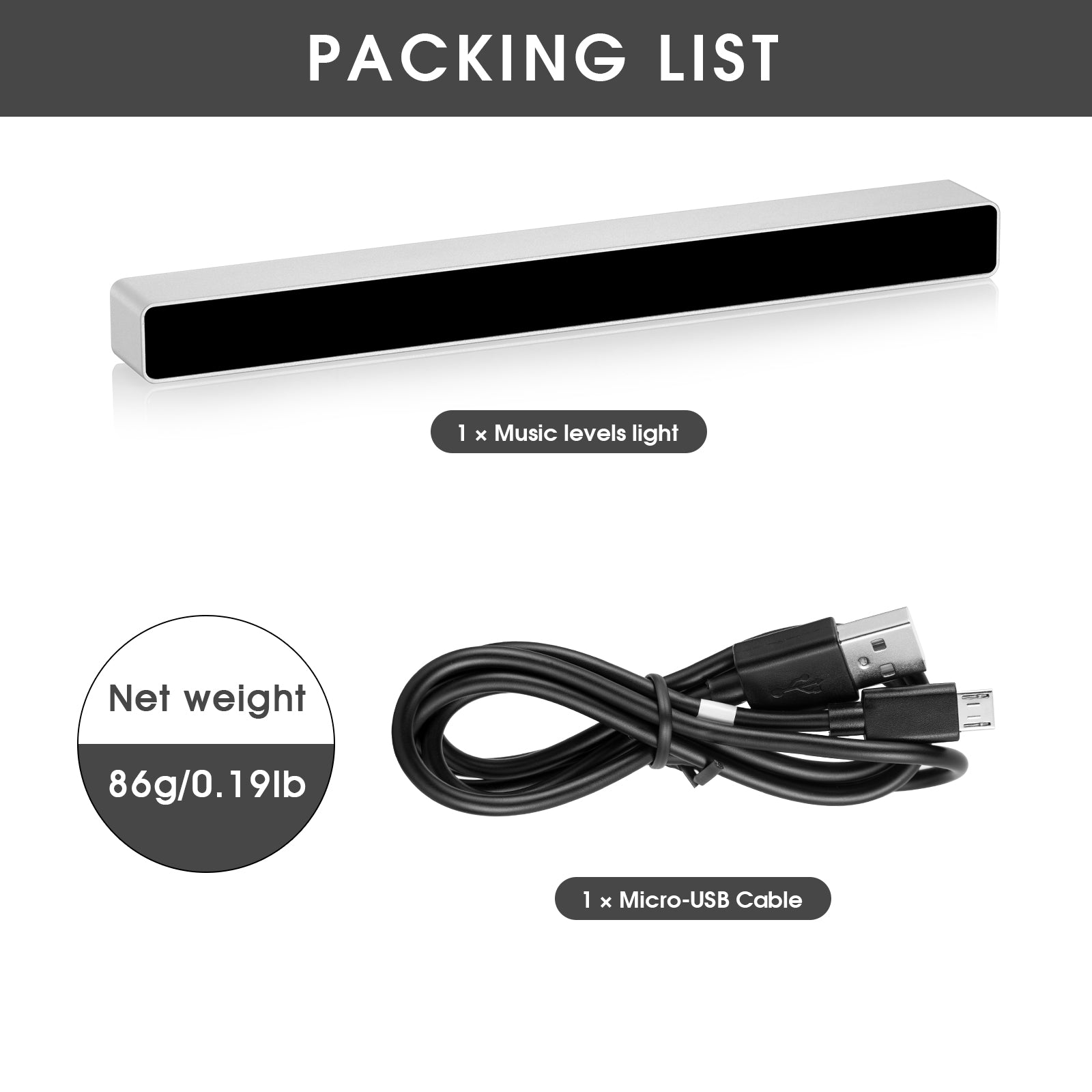 Douk Audio 16-Bit MIC Sound Level Meter Music Spectrum Visualizer Analyzer Car Audio Display