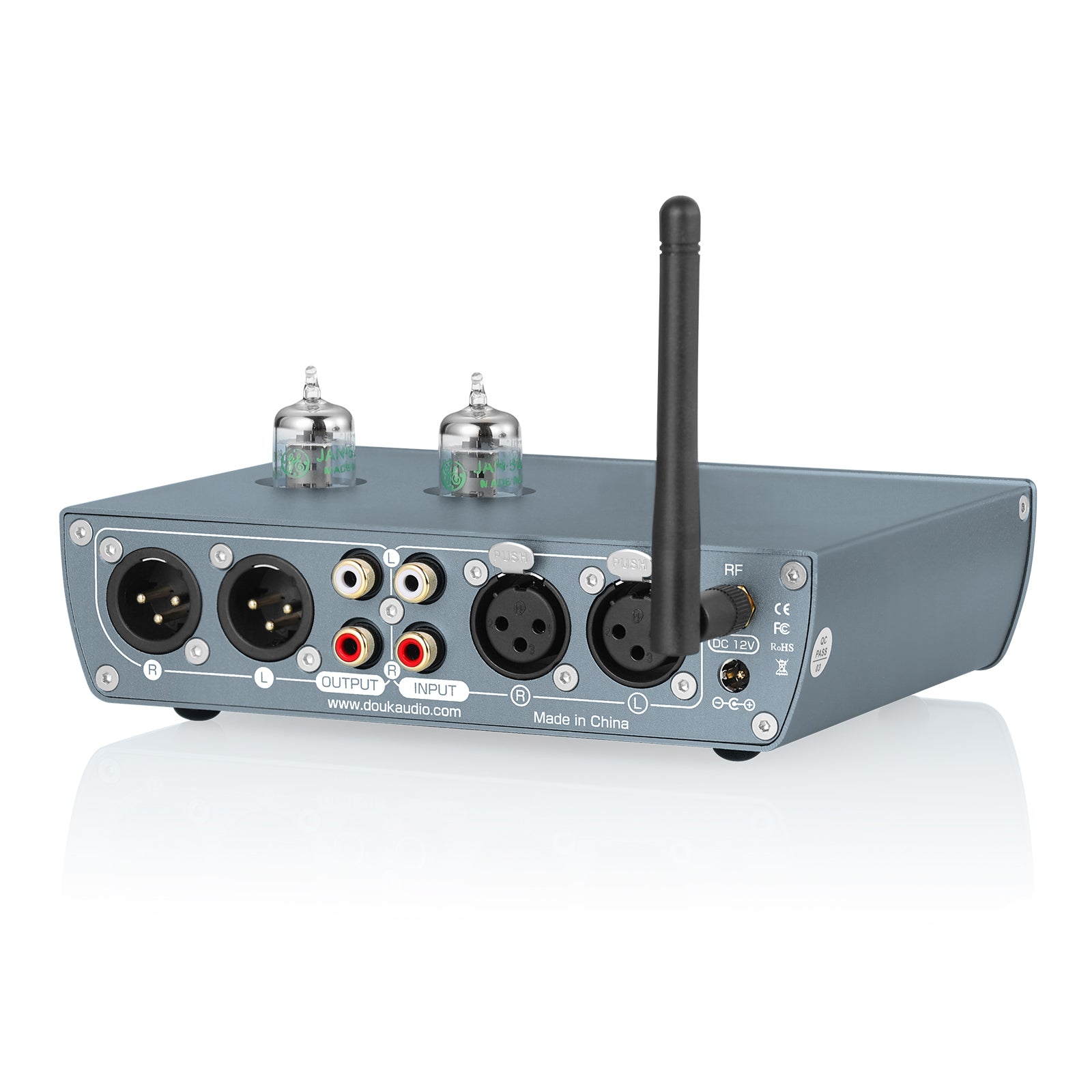 Douk Audio H8 HiFi Tube Bluetooth Preamp Receiver Balanced XLR/RCA Pre-Amplifier Headphone Amp