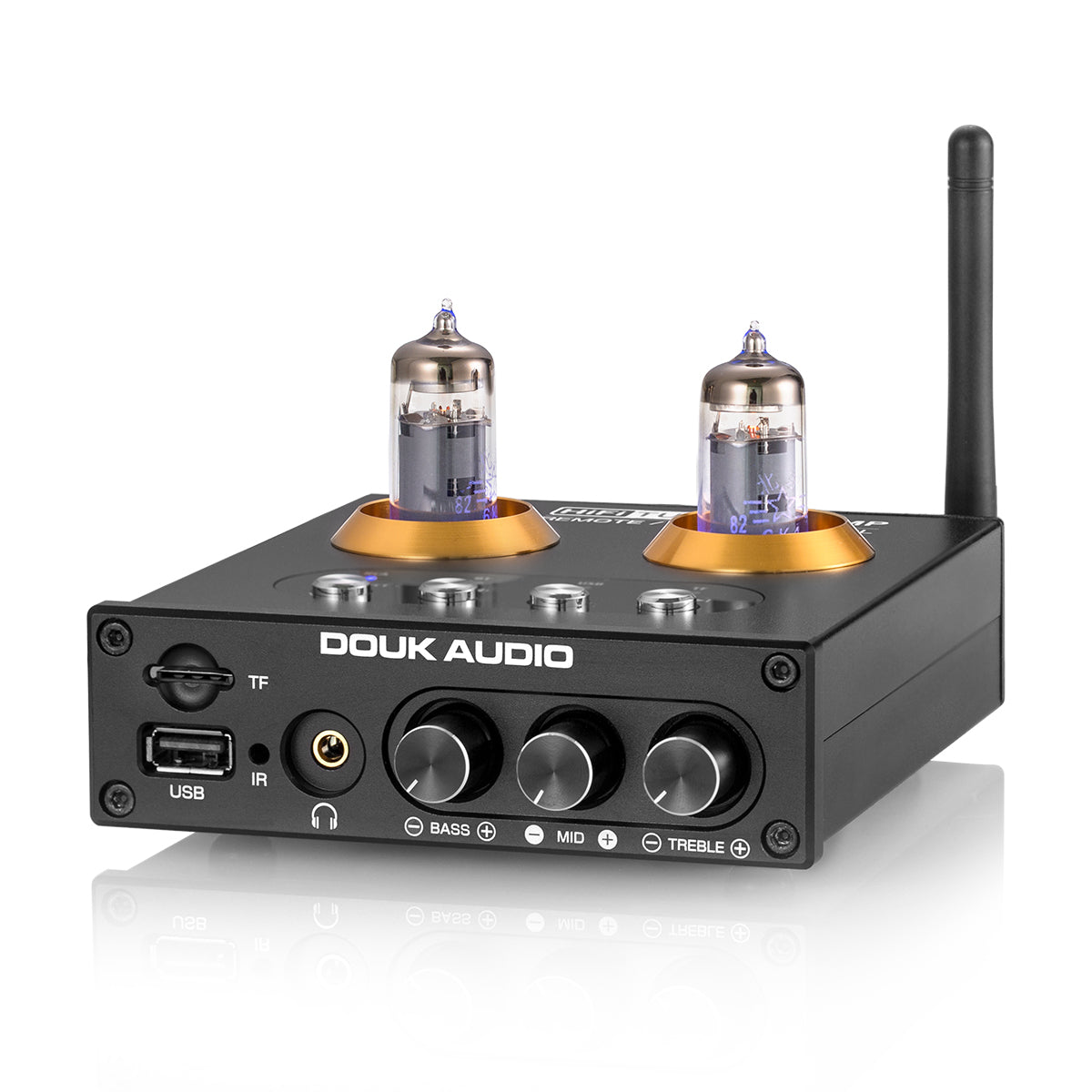 Douk Audio P2 Mini Bluetooth 5.0 Vacuum Tube Preamp USB Player Stereo Headphone Amplifier