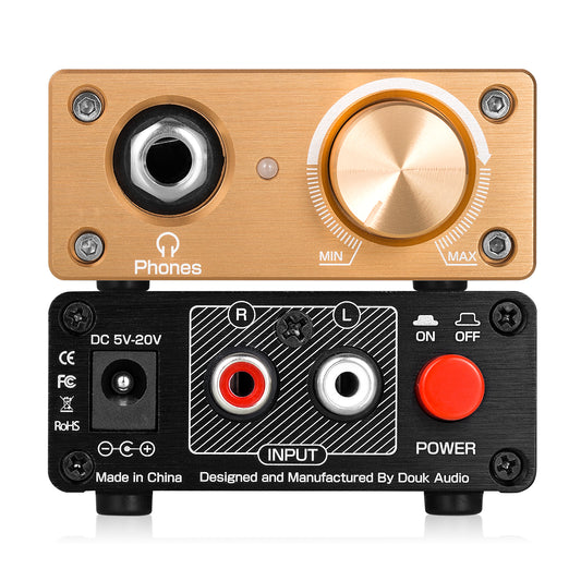 Douk Audio U3 迷你 A 类耳机放大器 HiFi 桌面立体声放大器,适用于 HD650/K701/DT880/T70/RS1e