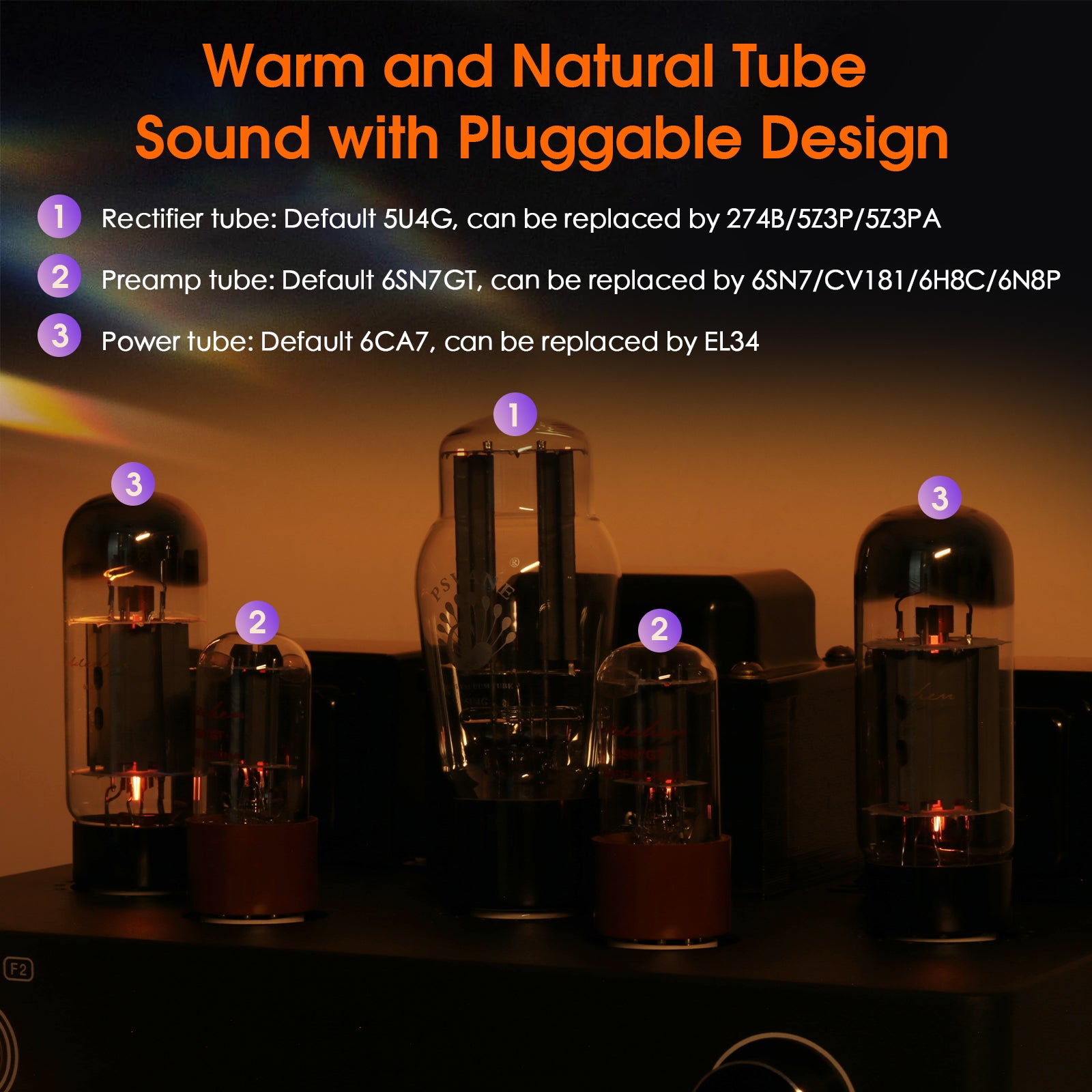 Nobsound F2 HiFi Single-Ended Class A Tube Amplifier