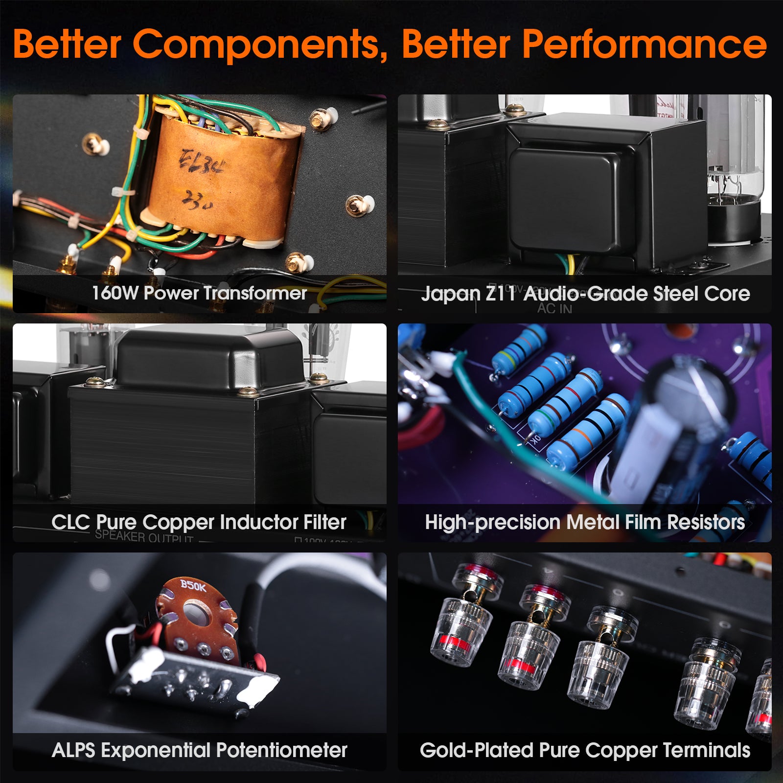 Nobsound F2 HiFi Single-Ended Class A Tube Amplifier