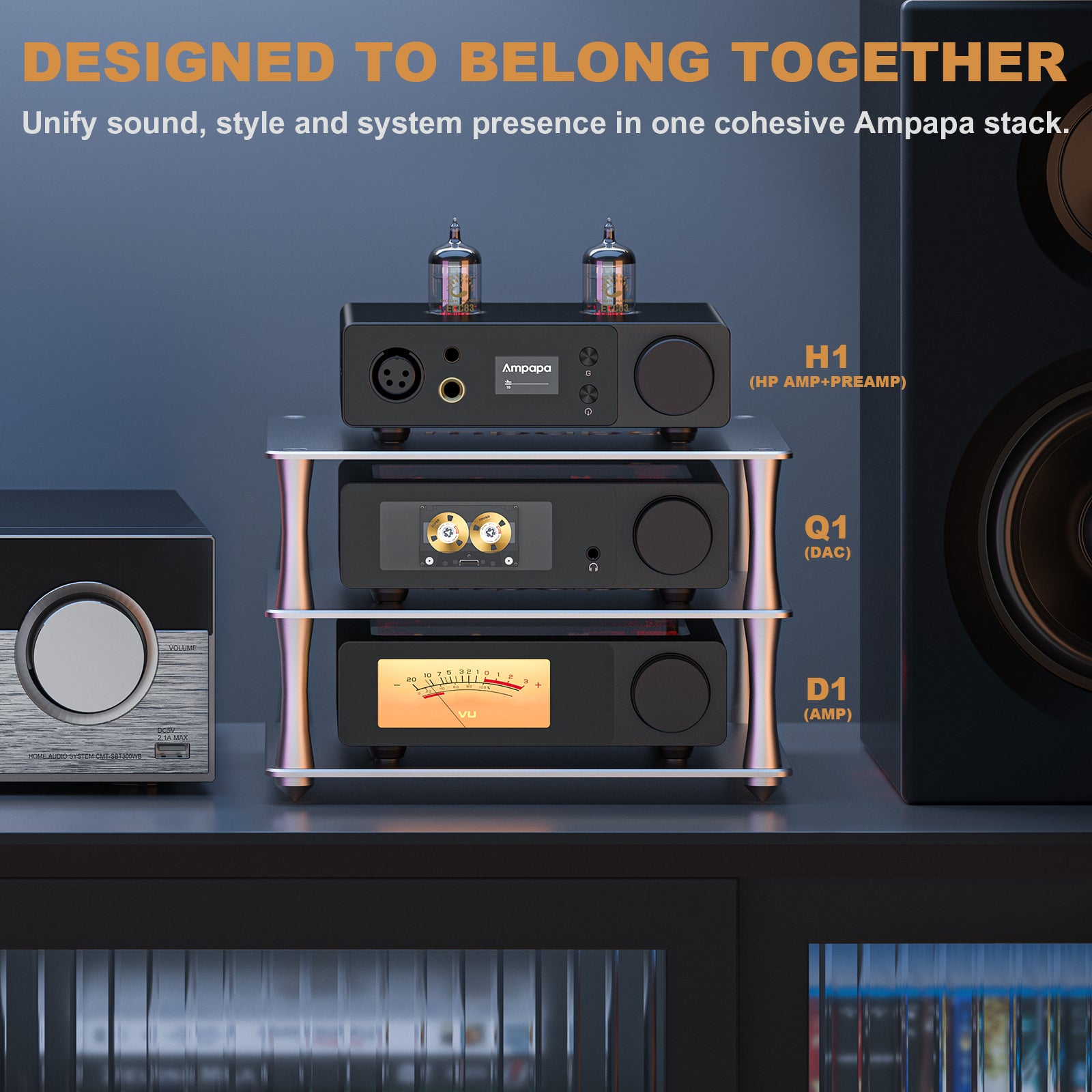 [Pre-Sale] Ampapa H1 Class A Headphone Amplifier 4000mW with TRS/RCA Preamp