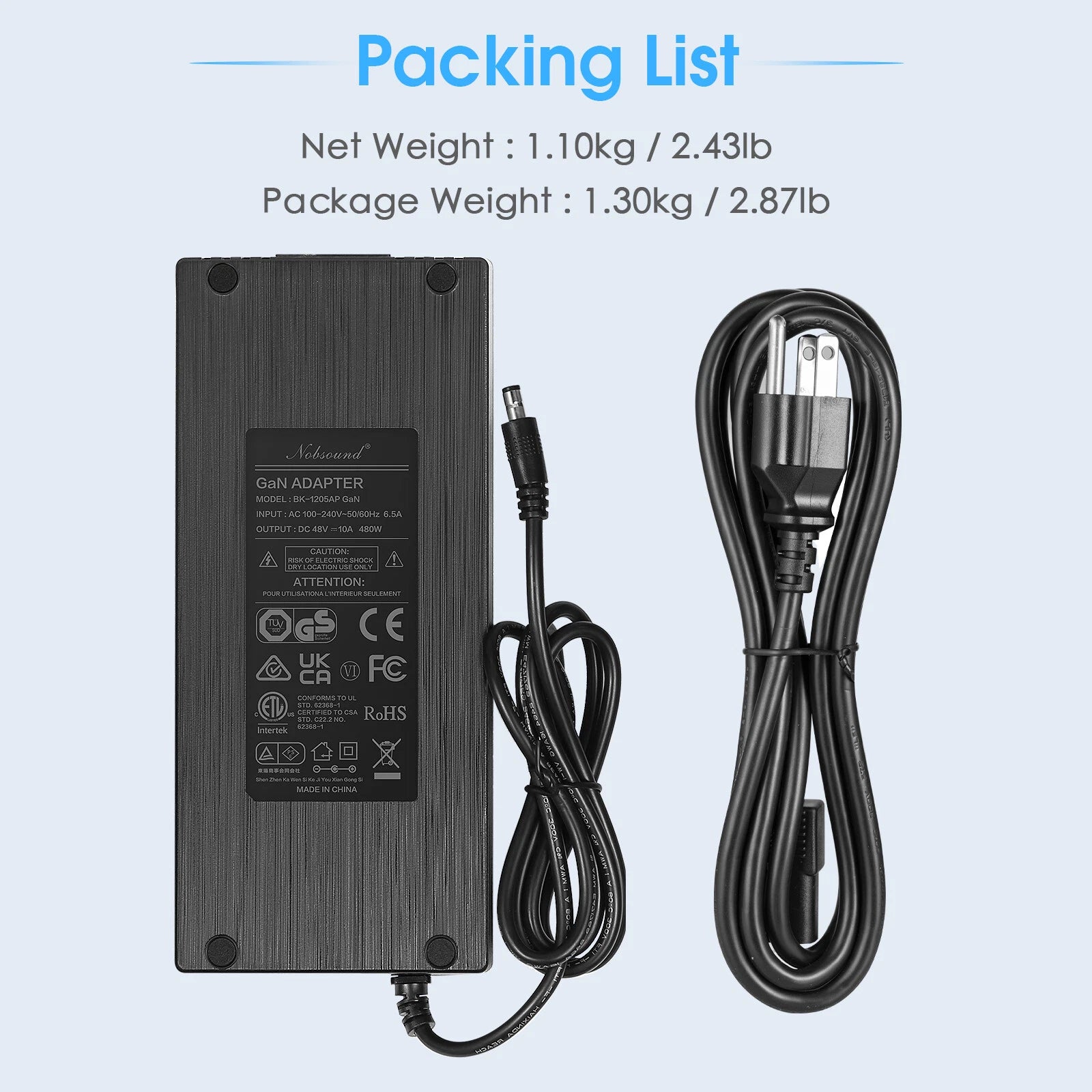 Douk Audio DC 19/24/32/36/48V Power Supply Adapter AC 100-240V Transformer