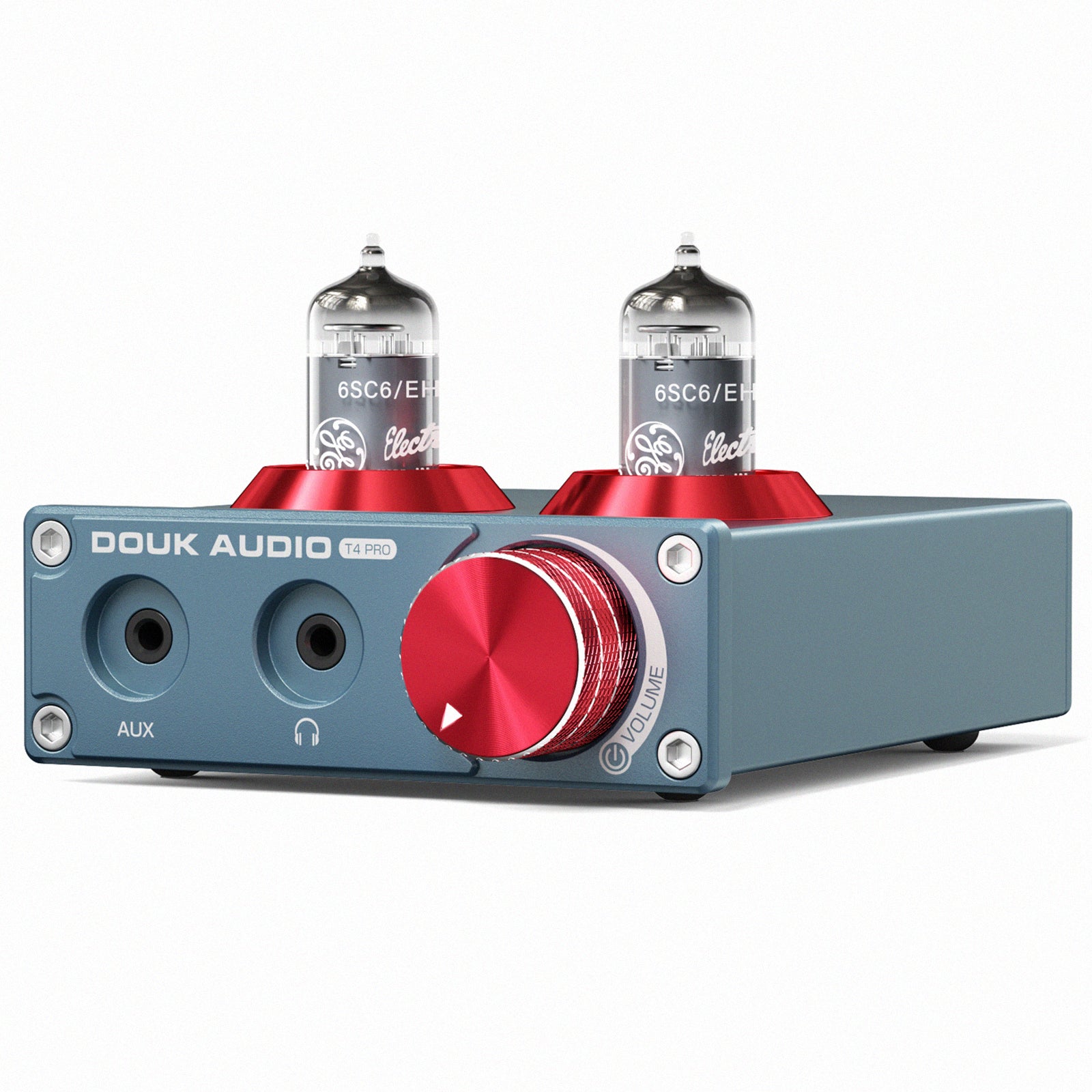 Douk Audio T4 PRO Mini GE5654 Vakuumröhren-Phono-Vorverstärker, Heim-Stereo-Audio-Vorverstärker, Kopfhörerverstärker 