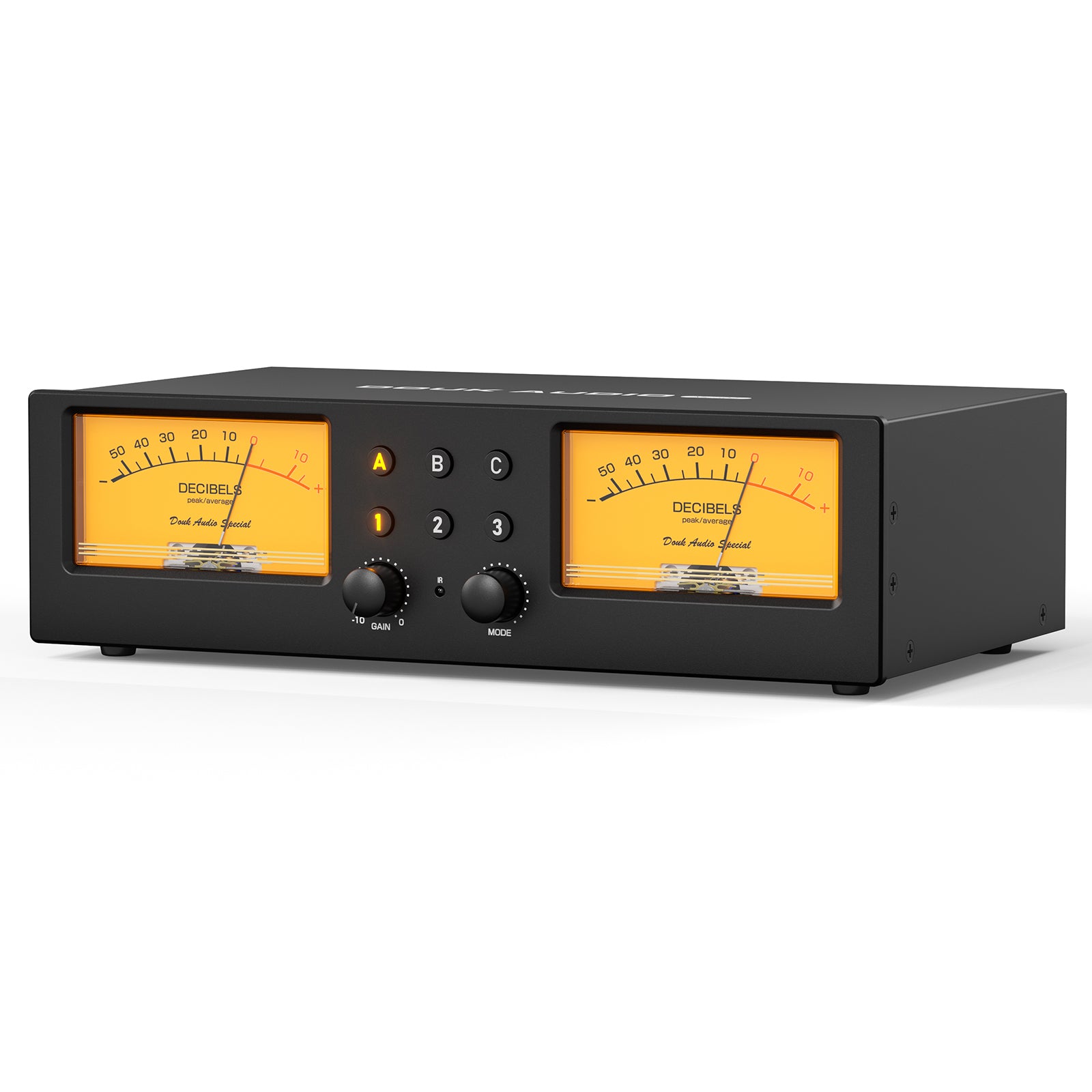 [Pre-Sale]Douk Audio MC303 3-In 3-Out XLR Audio Switcher with Actual Level VU Meter