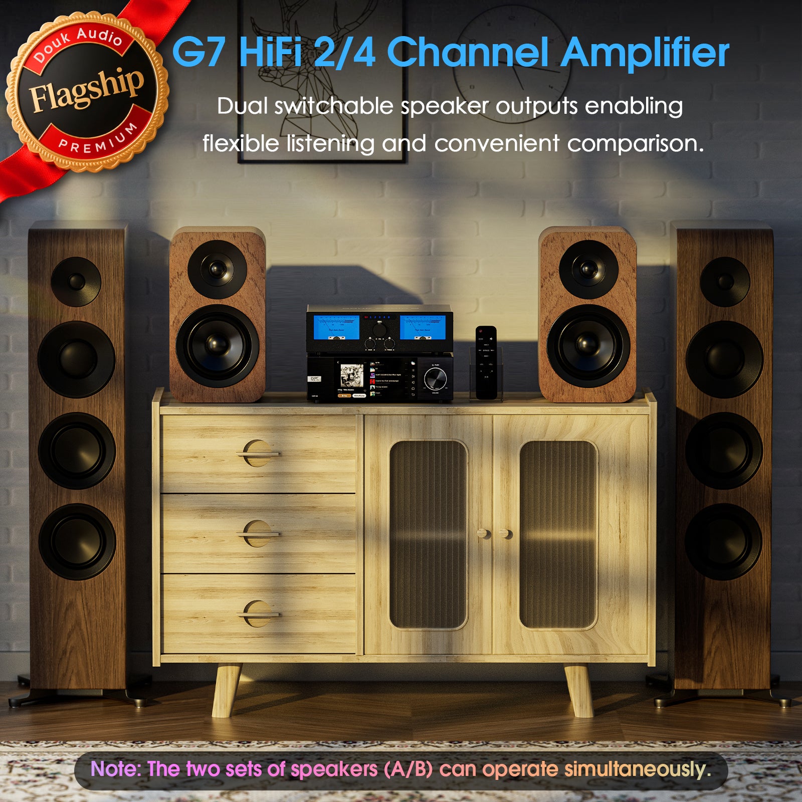 Douk Audio G7 2.0/4.0 Channel Digtial Amplifier