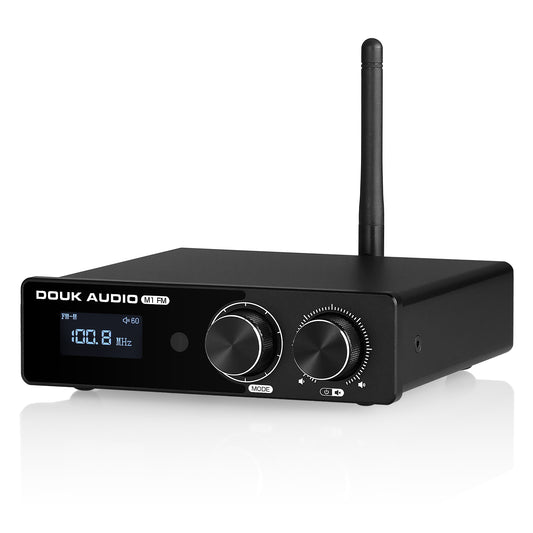 Douk Audio M1FM HiFi TPA3116 Digitalverstärker Bluetooth 5.1 Stereoempfänger Home FM Amp 50W*2
