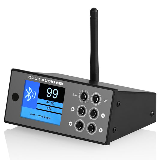 Douk Audio B1FM Mini HiFi Stereo Bluetooth 5.1 Receiver DAC Home Audio Music Player FM Radio