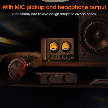 Nobsound VU1-W 4-IN-1-OUT Audio Switcher with VU Meter