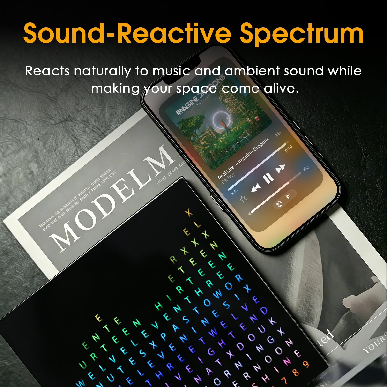 Douk Audio TX1 Word Clock with 9 Display Modes, Music Spectrum