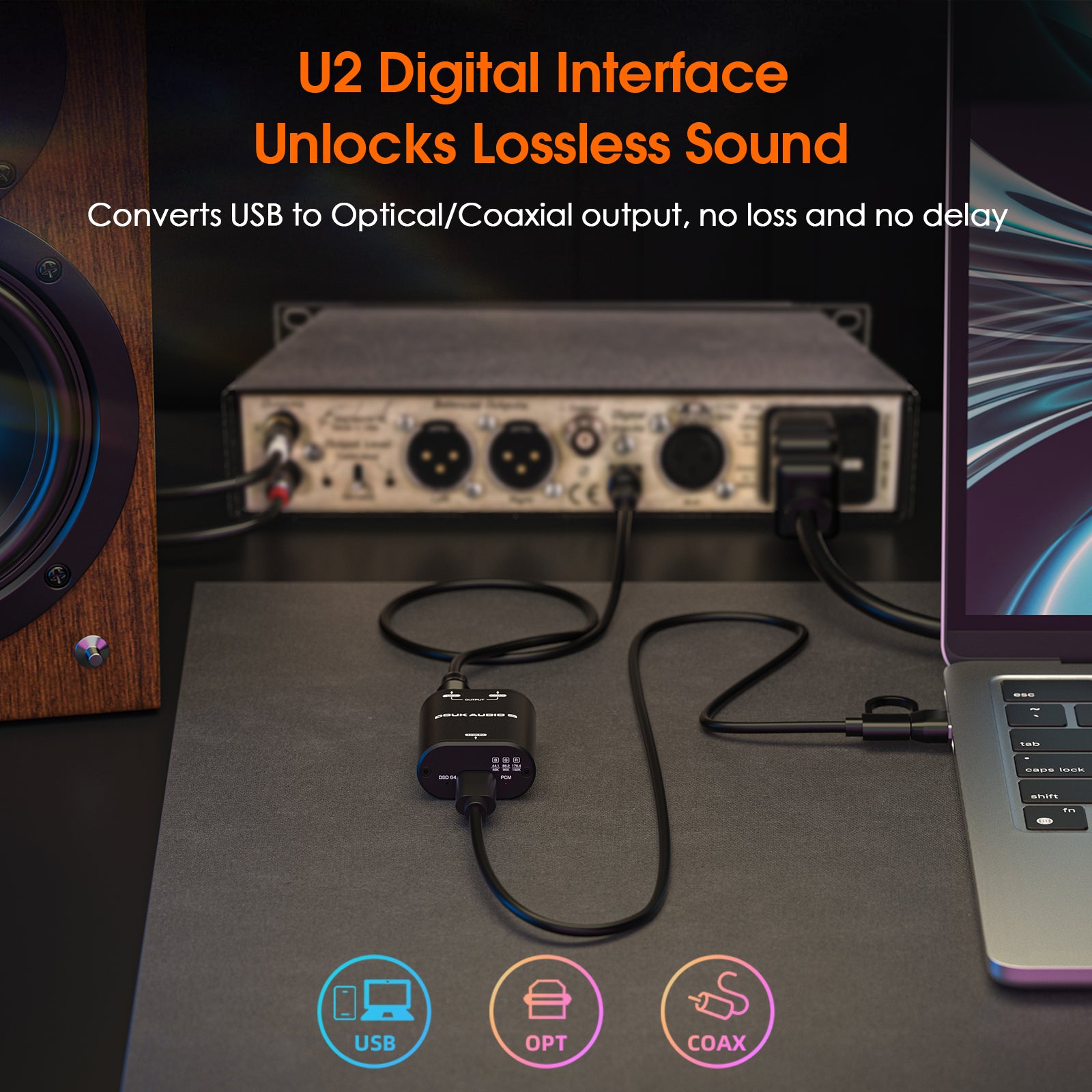 Douk Audio U2 Digital Interface DDC with XMOS XU316 USB to SPDIF Converter