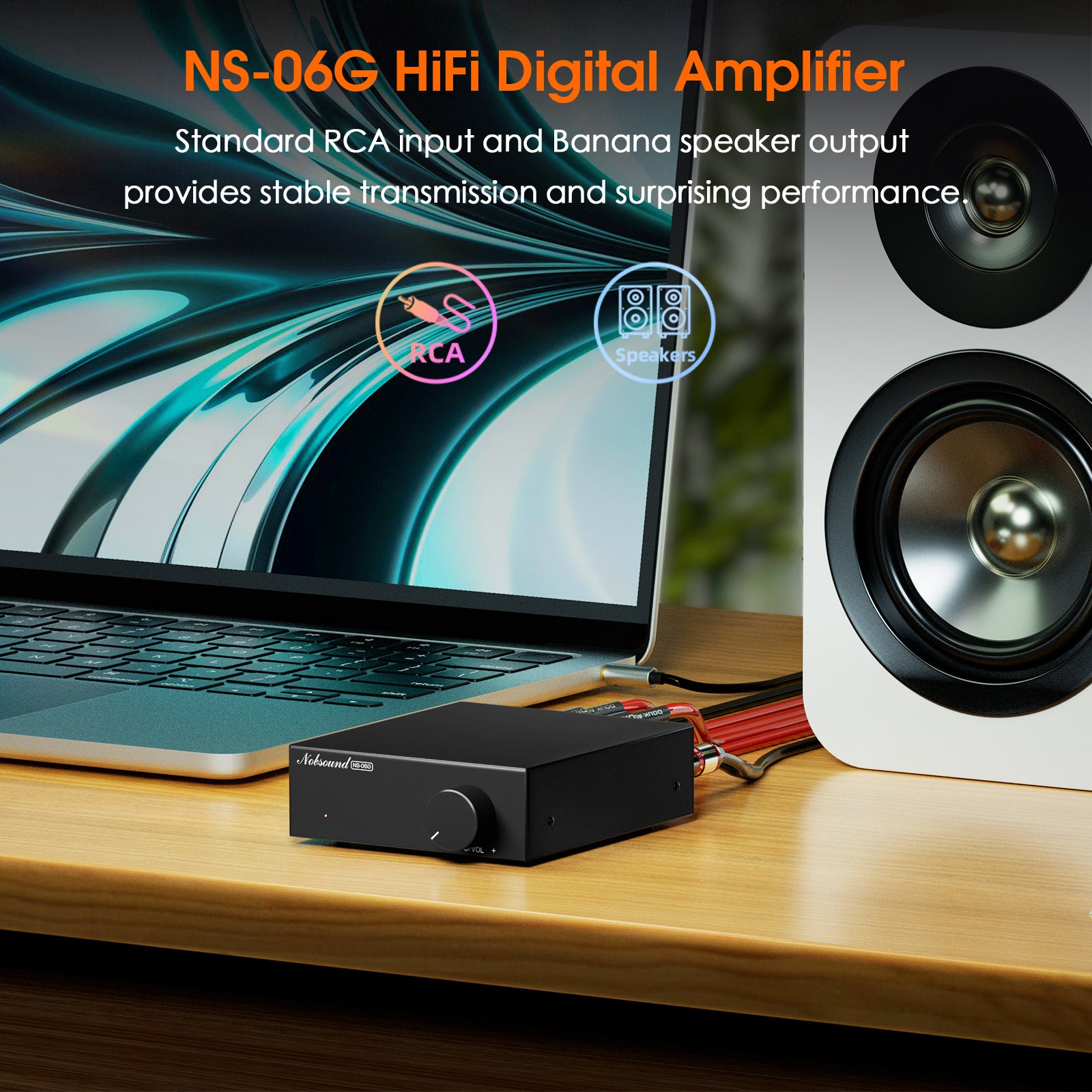 Nobsound NS-06G Mini TPA3116 Class D Digital Amplifier