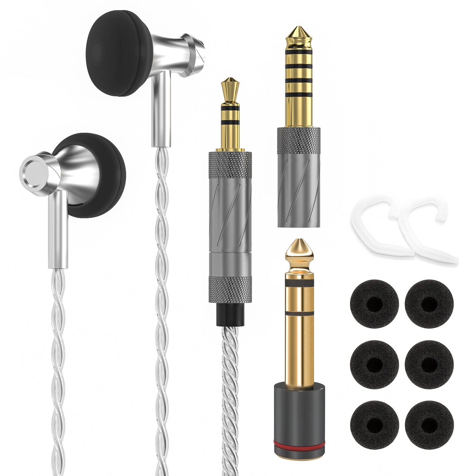 Douk Audio S3 HiFi Dynamic Driver In-Ear Headphone with 3.5/4.4mm Swappable Plug
