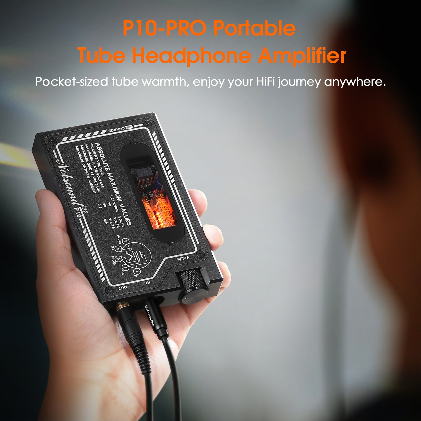 Nobsound P10 PRO HiFi Portable Tube Headphone Amplifier