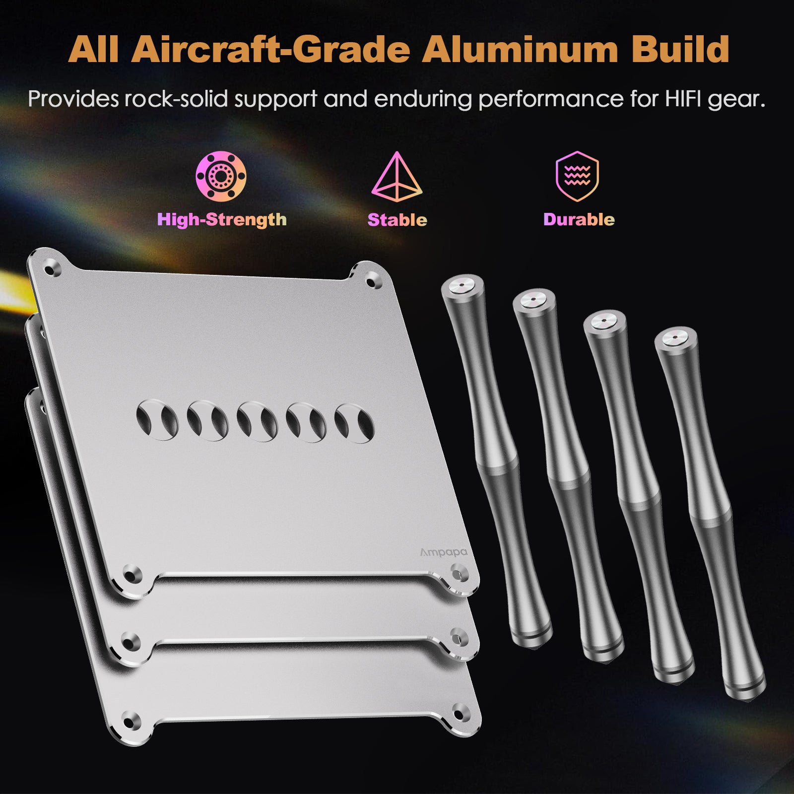 Ampapa BK1 Aluminum Desktop HiFi Stand for A1/D1/Q1