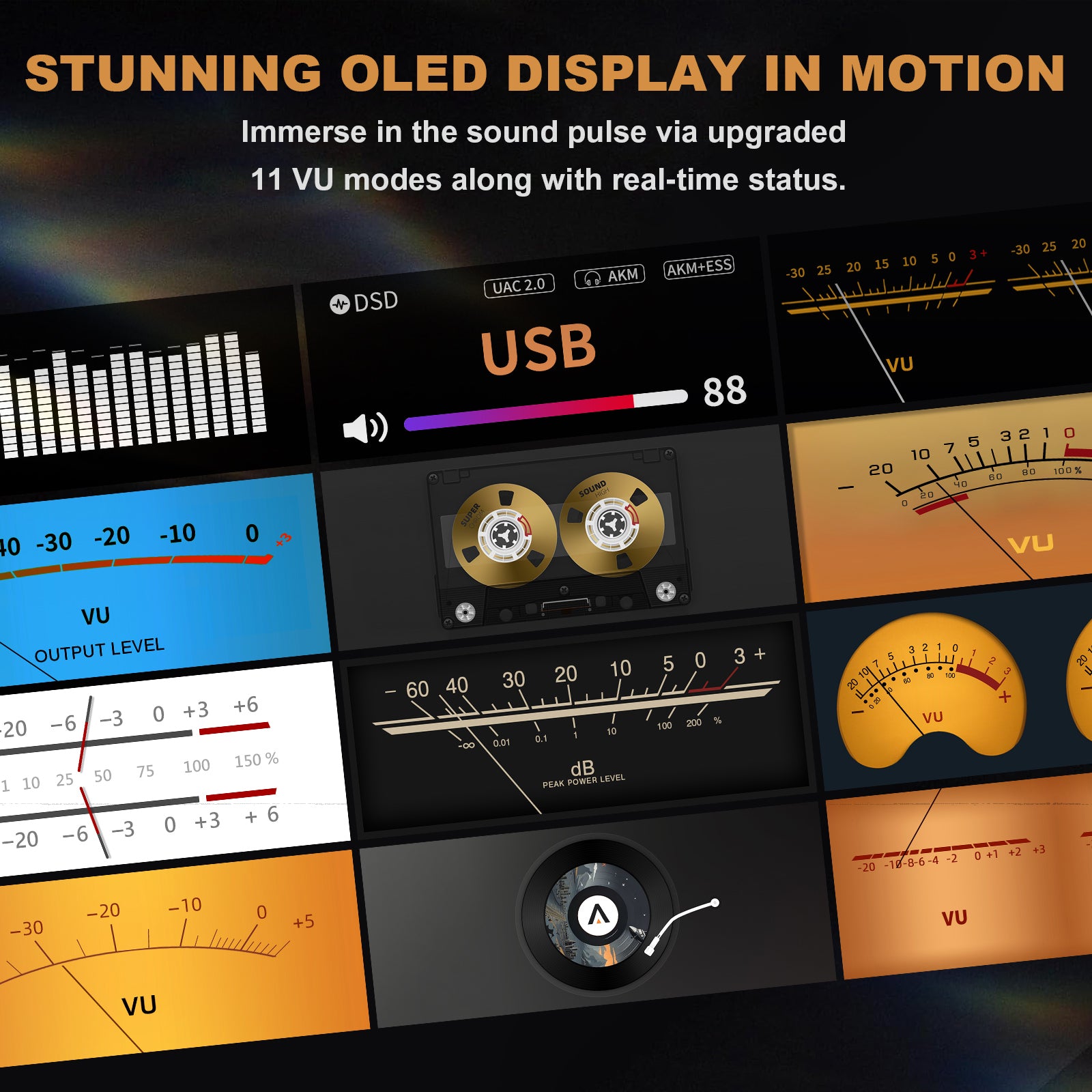 Ampapa Q1 HIFI ESS9039+AK4493 HIFI Desktop DAC [Based on DAC-Q11]