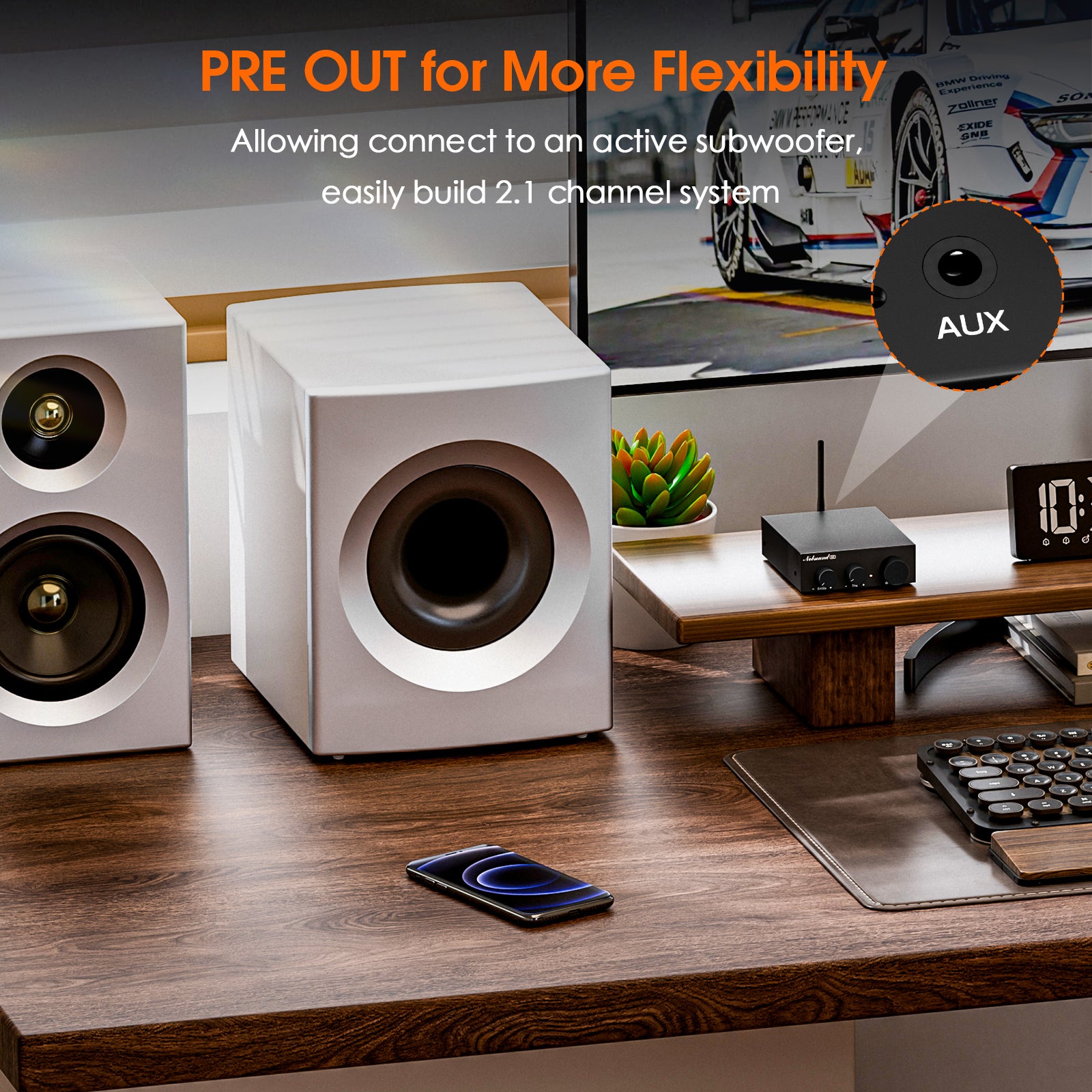 Nobsound G3 Mini Bluetooth Digital Amplifier with Tone Control