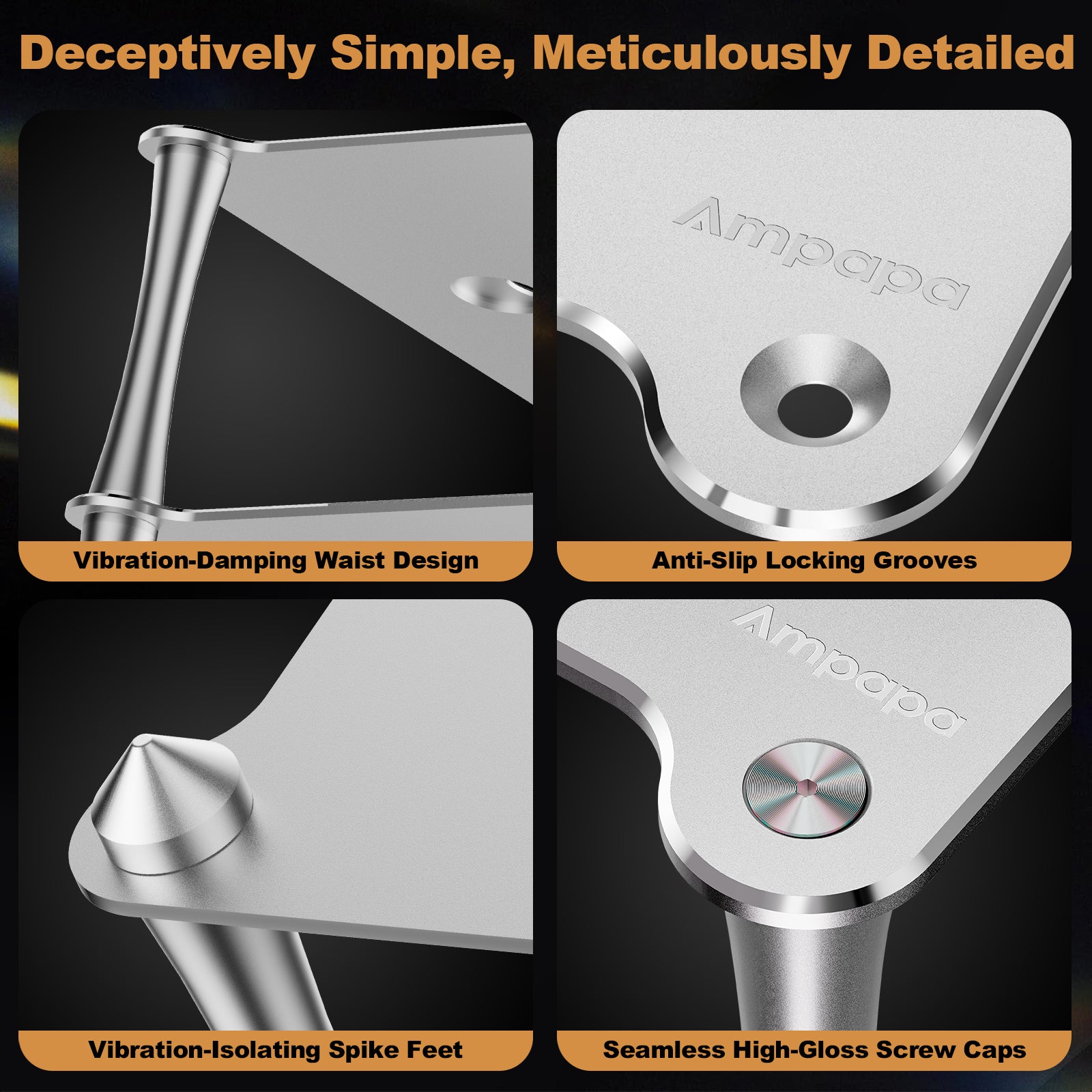 Ampapa BK1 Aluminum Desktop HiFi Stand for A1/D1/Q1