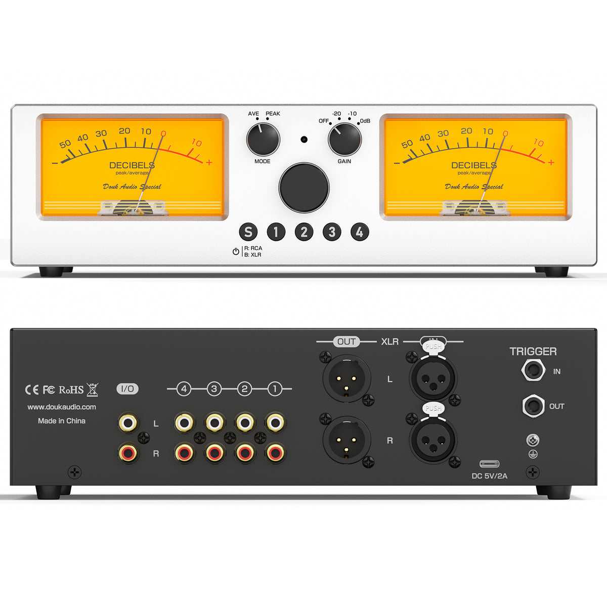 [Pre-Sale] Douk Audio VU2-PRO：4‑Way Audio Selector with Accurate Analog VU Meter