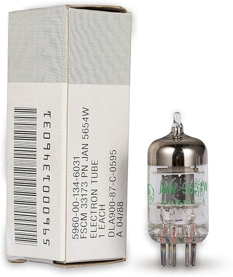 Matched Pair 7-Pin GE JAN 5654W Vacuum Tubes Upgrade for 6AK5/6J1/6Ж1/ EF95/6J1P