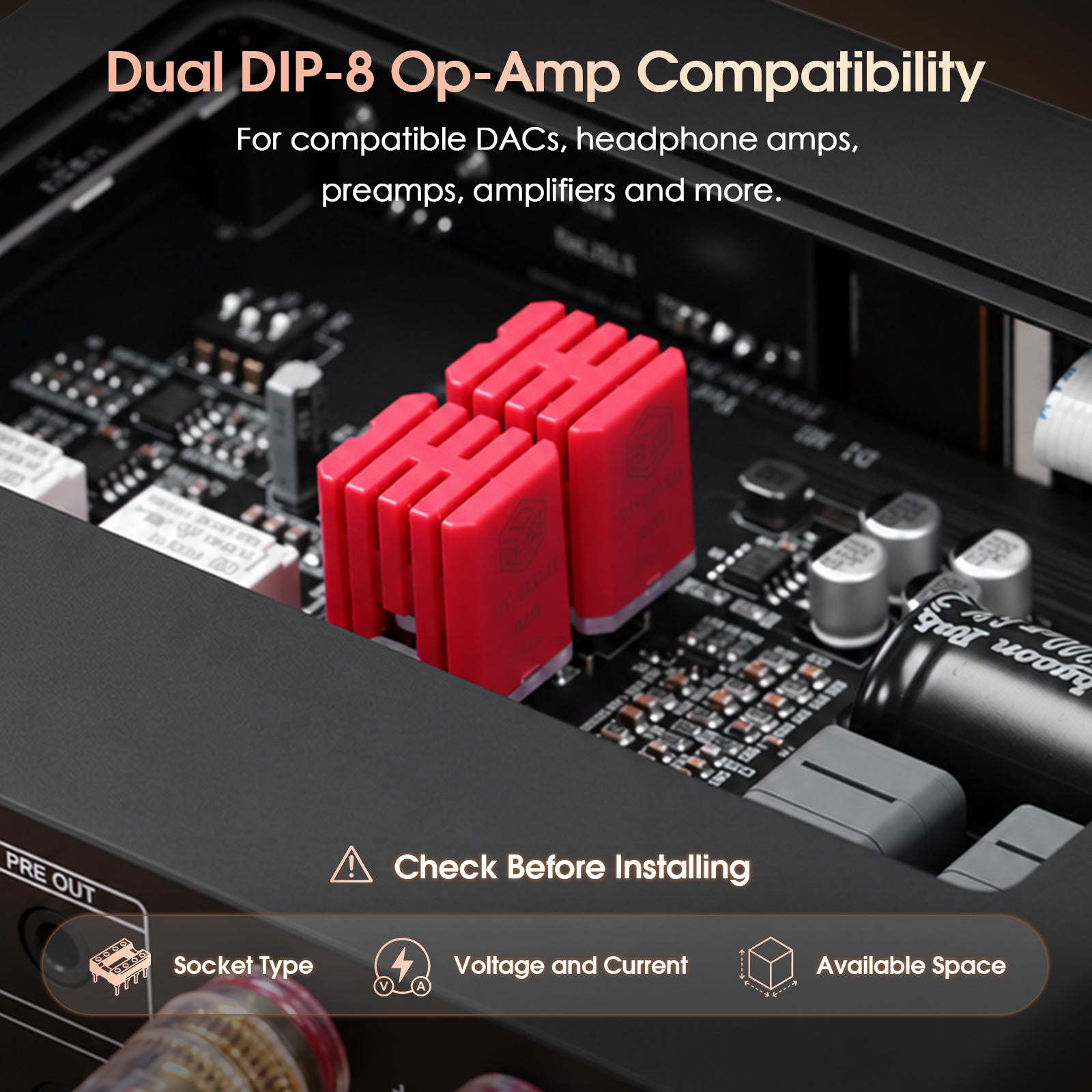 Burson Audio V7 Vivid Air Dual Discrete Op Amp, DIP-8 Audio Op-Amp Upgrade