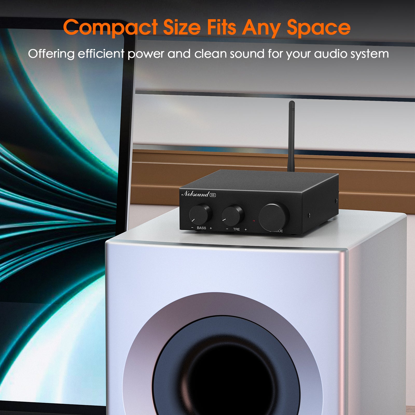 Nobsound G3 Mini Bluetooth Digital Amplifier with Tone Control