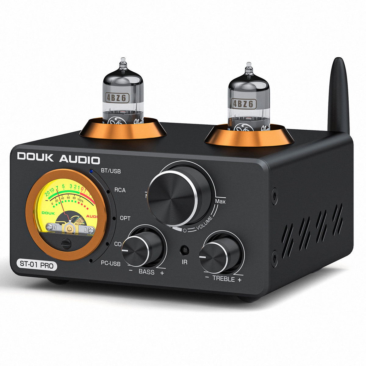 Douk Audio ST-01 PRO HiFi Bluetooth 5.0 Tube Amplifier USB DAC COAX/OPT Digital Audio Amp w/VU Meter