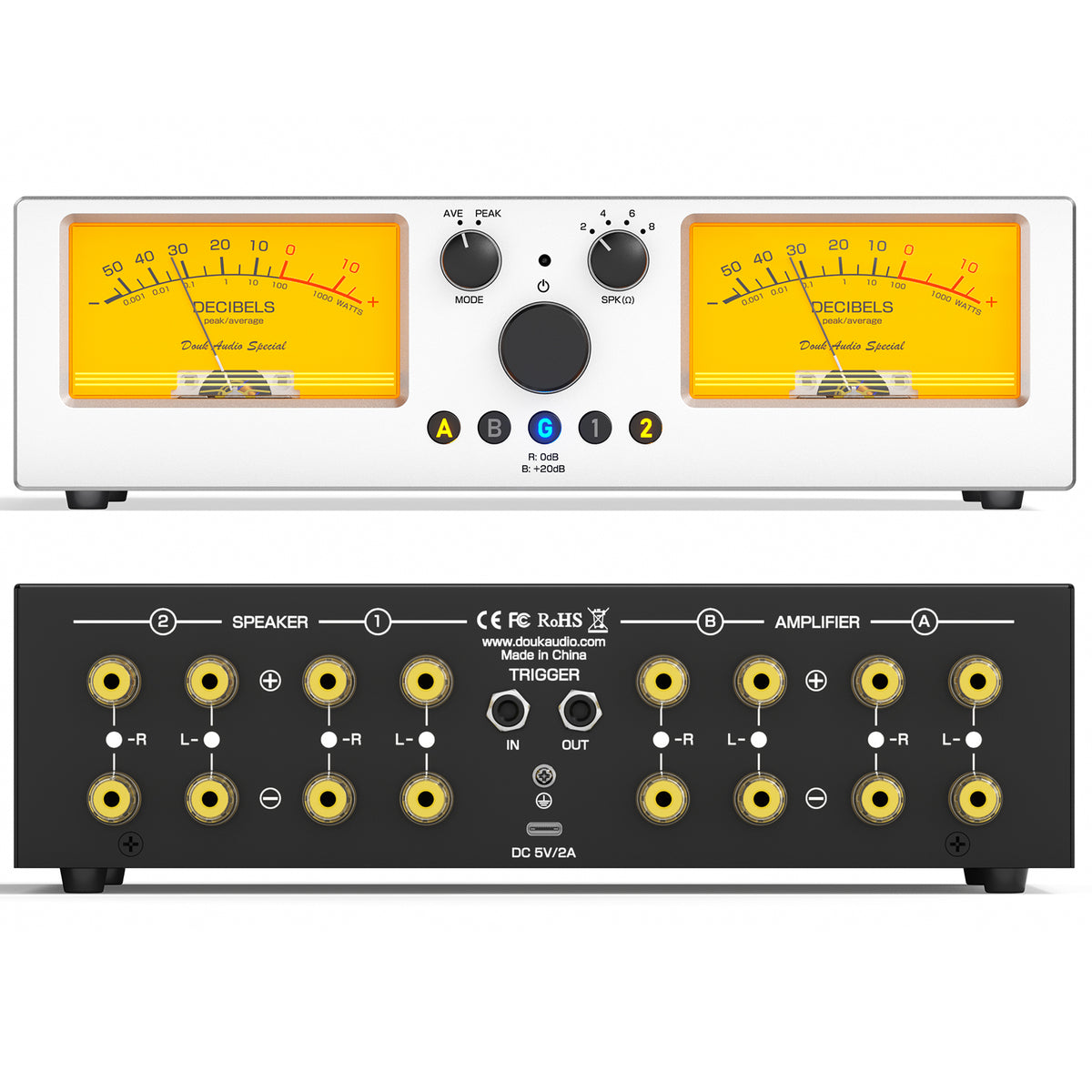 [Pre-Sale] Douk Audio VU3-PLUS：2‑Way Amplifier/Speaker Selector with Accurate Power VU Meter