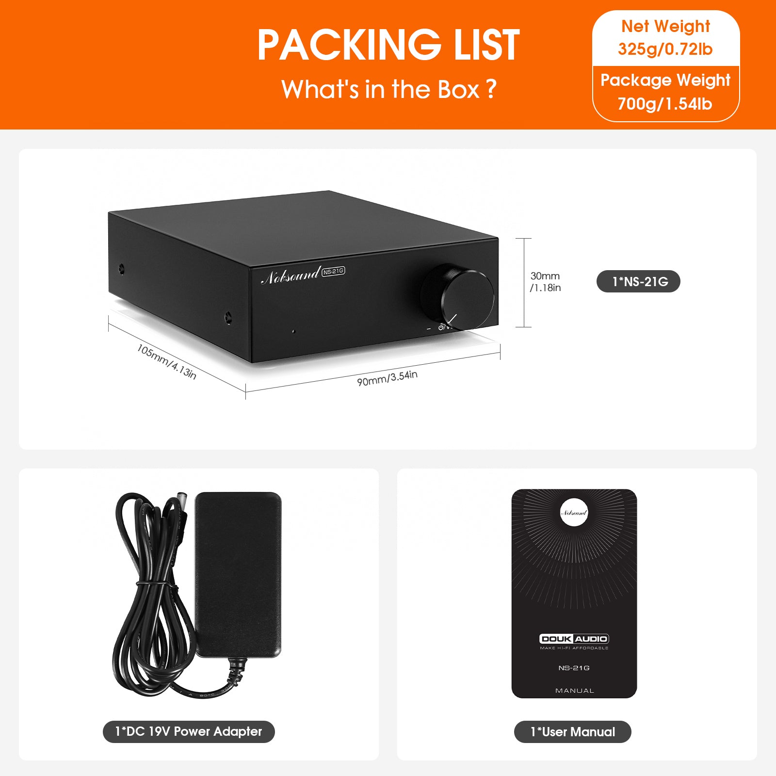 Nobsound NS-21G Mini Mono Channel Amplifier for Subwoofers / Bass Shakers